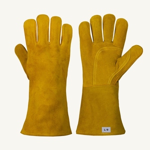 Guantes de Soldadura de Cuero Vacuno JNM SAFETY, Resistentes al Fuego y al Calor, para Uso General y Trabajo Pesado, Venta al Por Mayor - Product Image 1