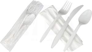 Juego de Cubiertos Compostables para Fiestas, Tenedores, Cucharas, Cuchillos, Plástico Desechable, Libre de BPA, Biodegradable, Ecológico, Seguro para Alimentos, Reciclable, PP - Product Image 2