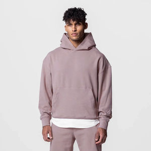 Survêtements personnalisés pour hommes et femmes, sweats à capuche épais 500 GSM 350 GSM en molleton polyester/coton brodé, et shorts amples - Product Image 4