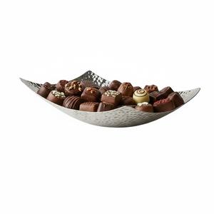 Plateau à chocolat rond en métal doré de qualité supérieure, fait main, pour hôtel, table, occasions spéciales - Product Image 4