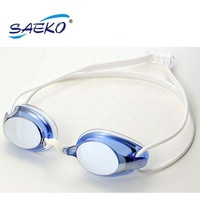 Lunettes de natation de compétition approuvées SAEKO FINA, verres miroir réglables ultra anti-buée, joint UltraFuse TPE sans phtalate, certifiées CE