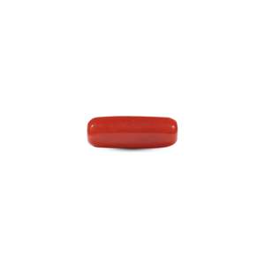 Natural Red Coral Loose Gemstone 5.85 Carat Oval Cut 10x12mm for Fine Jewelry - Product Image 1