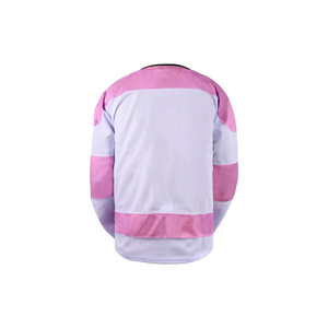 Breathable Pink Hockey Practice Jerseys Heavyweight V-Neck Training Tops Supplier - Product Image 3