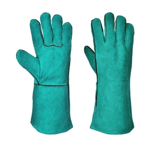 ถุงมือหนังวัวสำหรับงานเชื่อม ทนทานสูง ป้องกันการเสียดสี ทนไฟ ใช้ในงานก่อสร้าง ปิ้งย่าง - Product Image 2