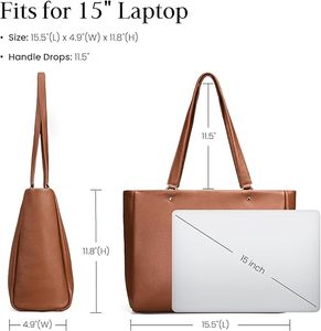 Women Handle Shoulder <b>Handbag</b> <b>Medium</b> Synthetic Leather for Daily Shopping - Product Image 4