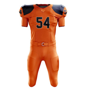 Conjunto de Camiseta y Pantalones de Fútbol Americano con Diseño Sublimado y Tela Absorbente de Humedad, Uniforme Profesional para Equipos, Fabricación OEM - Product Image 2