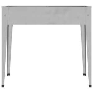 Ensemble de 2 grands pots de fleurs et jardinières décoratifs en acier galvanisé pour la décoration extérieure - Product Image 6