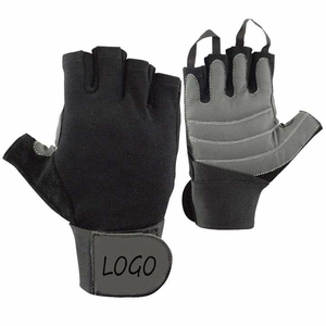Guantes de Pesca Premium con Logotipo Personalizado, Medios Dedos, de Cuero, Unisex, Cierre de Gancho y Bucle, para Todas las Estaciones, Blancos y Negros, Transpirables - Product Image 2