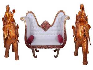 Sofá de Lujo al por Mayor para Decoración de Escenarios de Recepción, Sofá Nupcial Real, Muebles para Eventos, Sofás para Sala de Estar para Bodas - Product Image 1