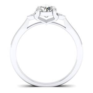 REYES Original 925 Sterling Silver GRA Certified <b>Moissanite</b> <b>Ring</b> High Quality Wedding Anniversary Gift Fine Jewelry For Women - Product Image 4