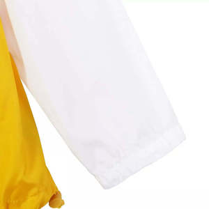 เสื้อแจ็คเก็ตกันลมแบบมีฮู้ด สีขาวเหลือง ลายบล็อกสี  ซิปเต็มตัว น้ำหนักเบา เหมาะสำหรับฤดูใบไม้ผลิ  สำหรับทุกเพศ - Product Image 2