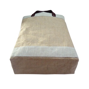 Top Selling Custom Printed Burlap <b>Handbag</b> Eco Jute Bag Custom Leather Handle Bag Burlap Tote Bags Jute - Product Image 4