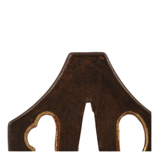Tsuba japonais de la période Edo, en fer, en forme de diamant, garde-épée non marqué - Product Image 6