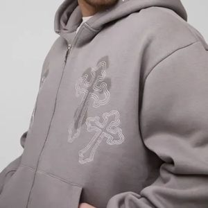 Sudadera con Capucha Lisa al por Mayor, Sudadera Personalizada de 350 g/m², Sudadera con Capucha Oversize para Hombre con Hombros Caídos - Product Image 4