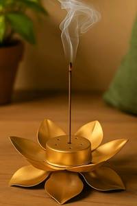 Flower Shape Incense Holder Carved Stone Incense Rest Polished Aromatherapy <b>Diffuser</b> Stand for Home Decor - Product Image 2