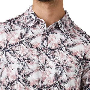 เสื้อโปโลผู้ชาย ระบายความชื้น แขนสั้น สไตล์ลำลอง สีแดงเบอร์กันดี ทันสมัย สวมใส่สบาย ผ้าระบายอากาศดี เสื้อกีฬา เสื้อกอล์ฟ - Product Image 3