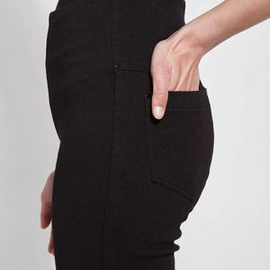 High Waist Flare Pants Women Knitted Solid Black Full Length Elastic Waist Minimalist Style Autumn Wear - Product Image 6