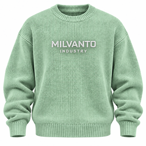 Mint Custom Logo <b>Men</b>’s Knit Sweater Premium Crew Neck Long Sleeve Pullover Knitted <b>Jumper</b> for <b>Men</b> Sweater For Women - Product Image 1