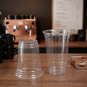 Vente en gros de gobelets jetables écologiques transparents QUANG QUAN en PP à paroi simple, 12/16/22 oz, avec couvercles de 95 mm de diamètre, pour café et boissons froides - Product Image 1