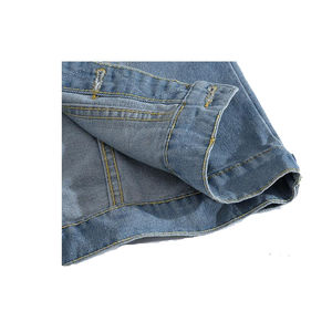 Servicio de Fabricación Profesional Personalizado, Chaleco Vaquero Desgastado de Alta Calidad y Estilo, Cuello Alto, Algodón, Resistente al Viento - Product Image 6