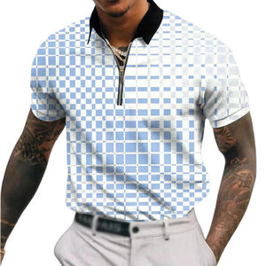 Camiseta Polo Deportiva de Verano para Hombre, de Poliéster, Transpirable, con Patrón 3D Tejido, Cuello Cómodo, al Mejor Precio - Product Image 4