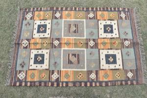 Tapis Kilim en Jute Écologique Tissé à la Main Réversible pour Salon, Bureau et Hôtel – Tapis sur Mesure en Gros - Product Image 3