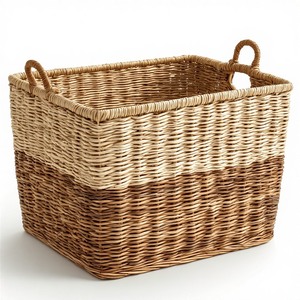 Premium Durable Natural Fiber Seagrass <b>Basket</b> for Kitchen <b>Bathroom</b> & Living Room Storage Sustainable and Elegant Decor - Product Image 6