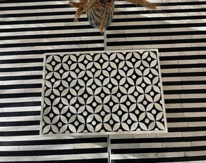Handmade Natural Buffalo Bone Inlay <b>Box</b>: Ornamental Geometric Pattern Jewelry <b>Box</b> - Product Image 1