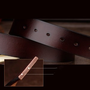 Cinturón de Cuero Genuino de Vaca de Alta Calidad para Hombre, Estilo Clásico Vintage, con Hebilla de Aleación, Correa de Lujo, Venta al por Mayor - Product Image 6