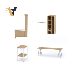 Ensemble de meubles de chambre d'hôtel, bureau d'écriture modulaire moderne, taille standard pour la rénovation de chambres d'hôtes commerciales, programme d'hôtels en chaîne - Product Image 3