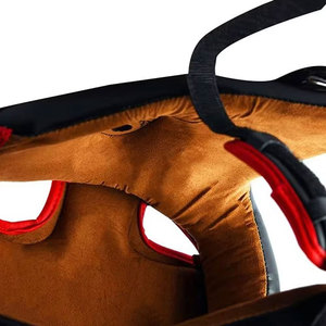 Adjustable Eco-Friendly Comfortable Breathable Boxing Head Guard <b>Nose</b> Bar Shiny Metallic PVC Hook Loop Closure MMA Kickboxing - Product Image 6