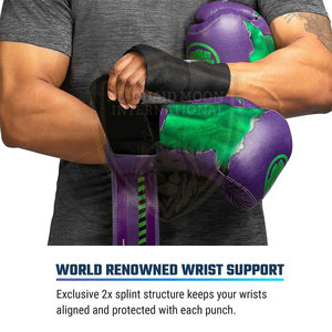 Good Quality Sublimated Boxing <b>Gloves</b> Custom Logo Boxing <b>Gloves</b> Heavy Duty Leather Boxing <b>Gloves</b> - Product Image 4