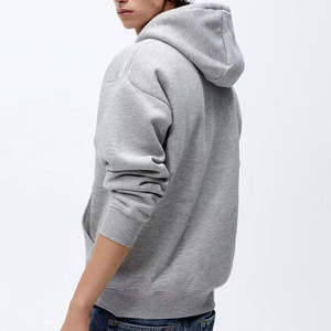 Sweat à capuche personnalisé pour hommes Privet 100% coton couleur unie design décontracté avec logo personnalisé teint en plaine qualité orienté vers l'exportation - Product Image 4