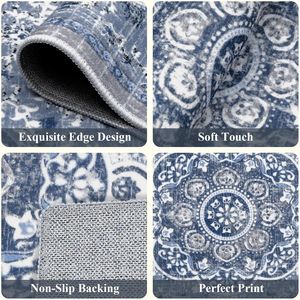 Set di 3 Tappeti da Cucina Boho Floreali, Antiscivolo e Lavabili, Stile Rustico - Product Image 3