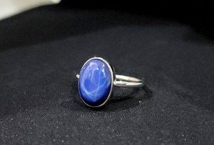 Blue Sapphire Star <b>Ring</b> Oval Gemstone 22K <b>Gold</b> Filled 925 Sterling Silver Personalized Gift <b>Ring</b> Elegant Jewelry - Product Image 5