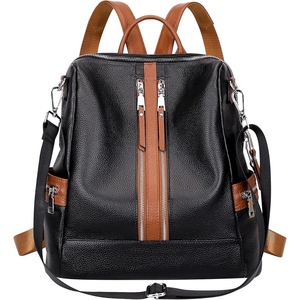 High End Convertible Genuine Buffalo Leather Backpack For Women Casual <b>Office</b> Travel Fashion Bag - Product Image 1