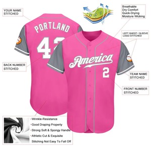 Uniformes Deportivos Personalizados de Béisbol, Sublimados, Transpirables, de Poliéster, con Botones, para Unisex, Tallas Grandes - Product Image 4