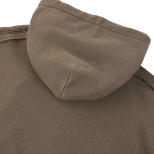 Sudadera con Capucha Americana Vintage de Gran Gramaje, Ajuste Relajado, Top de Invierno, OEM, Sudadera Lisa de Corte Holgado, Más Vendida - Product Image 5