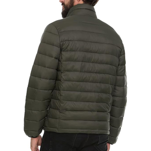 Men's Waterproof Puffer Windproof Jacket <b>Quilted</b> Designer <b>Winter</b> Bubble Padded Polyester Outdoor Custom Puffer Jacket Men - Product Image 2