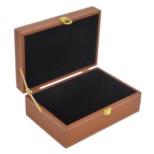 Genuine Leather Box Decorative Luxury Storage Or Gift Boxes & <b>Bins</b> With Brass Antique Horse Bit Handle Hot Sell - Product Image 3
