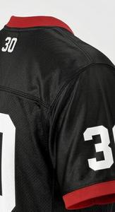 Subhay International Unisex Black <b>Mesh</b> Football Jersey V-Neck Number 30 Moisture Wicking <b>Short</b> Sleeve Regular Fit - Product Image 6