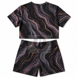 High Quality Women Lightweight Sublimation <b>Shorts</b> Set Casual Two Piece Summer <b>Lounge</b> Outfit Cotton - Product Image 5