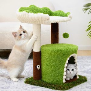 <b>Cat</b> <b>Tree</b> with Sisal <b>Scratching</b> Post, Cozy Condo, Soft Top Perch and Interactive Toy Mouse, Cute Forest Design <b>Cat</b> Furniture - Product Image 2
