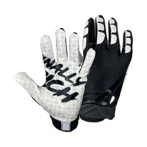 Gants de football américain unisexes de haute qualité en cuir synthétique respirant avec design de préhension personnalisé, imperméables et compatibles avec les écrans tactiles - Product Image 5