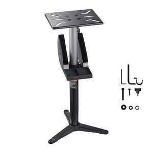 Supporto Regolabile per Smerigliatrice da Banco 12" X 10" con Morsa e Piastra di Montaggio - Product Image 1