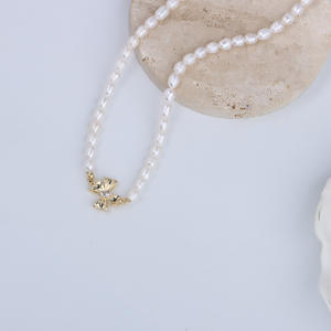 Collar de Perlas de Agua Dulce con Zirconia y Lazo de Hada, Diseño de Personalidad Femenina de Lujo, Sensación de Alta Gama - Product Image 2