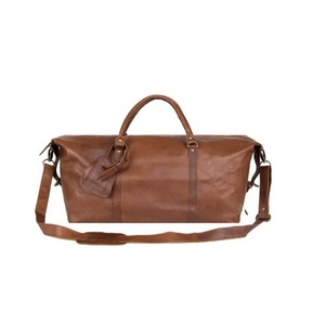 Indian Exporter Classic Brown Leather Travel Bag for Fashionable City Travel Available for Wholesale Supply - Product Image 4