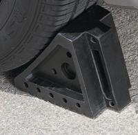 Sampel Tersedia Peralatan Parkir Ringan dan Tahan Lama Carport Pengganjal Roda Karet Padat Gerobak Dorong Gerobak Kebun 500LBS Kustom