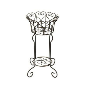Wire Twisted Vintage Home Garden Decorative Artificial Flower <b>Plant</b> Urn Cast Iron Eco-Friendly Outdoor/Indoor Planter - Product Image 3