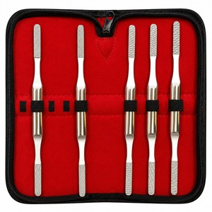 Ensemble de 5 limeurs chirurgicales de qualité supérieure pour os, râpes nasales, instruments ORL pour rhinoplastie, en acier inoxydable, certifiés CE ISO par Tegra - Product Image 3